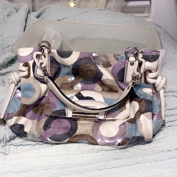 COACH Graphic OP ART KRISTIN bag - Picture 2 of 5